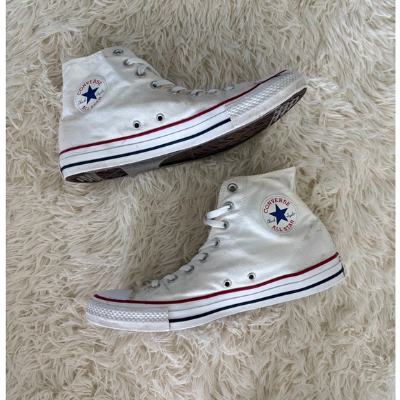 Converse Chuck Taylor All Star High Top Sneakers White Classic men 10 women 13 - Picture 1 of 10